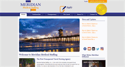 Desktop Screenshot of meridianmedicalstaffing.com